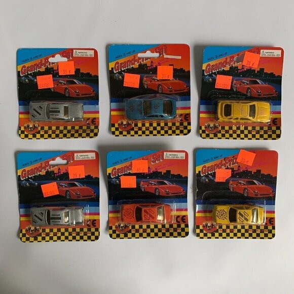 Tai Cheong Other - Tai Cheong Grand Prix Set Lot of 6 Cars Vintage New